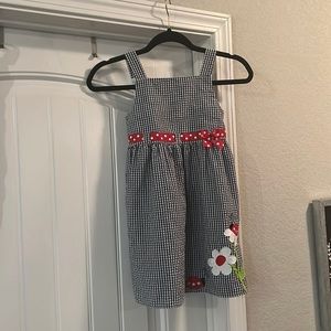 Girls summer dress with lady bug design